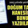 Nüfus cüzdaninda doğum hanesindeki bu tarih şaşırttı