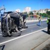 Avrasya Tüneli kaza nedeniyle trafiğe kapatıldı Avrasya Tüneli kaza nedeniyle trafiğe kapatıldı