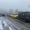 Bartın-Amasra karayolunda trafiğe kar engeli Bartın-Amasra karayolunda trafiğe kar engeli