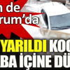 DSİ su hattı bomba gibi patladı, cadde ortasında dev çukur oluştu, iki kişi ölümden döndü