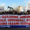 Batman'da petrol işçilerinden eylem Batman'da petrol işçilerinden eylem