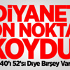 Diyanet Noktayı Koydu