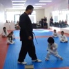 Küçük tekvandocu beyaz kuşak kazandı Küçük tekvandocu beyaz kuşak kazandı
