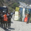 Huracan'ın takım otobüsü devrildi Huracan'ın takım otobüsü devrildi