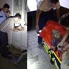 Polis zoruyla hastaneye götürüldü