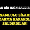 Van'da jandarma karakoluna saldırı!