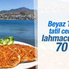 Bodrum menüsü: Lahmacun-ayran 70 lira Bodrum menüsü: Lahmacun-ayran 70 lira