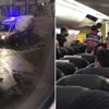 Pegasus'un uçağı fırtınanın ortasında kaldı Pegasus'un uçağı fırtınanın ortasında kaldı