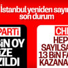 İtirazların ardından düzeltilen oyların sayısı açıklandı