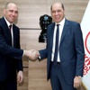 TBF'de DemirelErdenay buluşması TBF'de DemirelErdenay buluşması