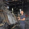 Parke taşı fabrikasında yangın Parke taşı fabrikasında yangın