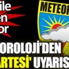 ﻿Meteoroloji'den pazartesi uyarısı