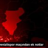 Yukatel Denizlispor maçından ek notlar Yukatel Denizlispor maçından ek notlar