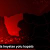 Giresun da heyelan yolu kapattı Giresun da heyelan yolu kapattı