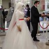 Hafta sonu kısıtlamaları öncesi nikah salonlarında yoğunluk yaşanıyor Hafta sonu kısıtlamaları öncesi nikah salonlarında yoğunluk yaşanıyor