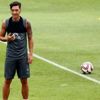 Mesut Özil çalışmalarını sürdürüyor Mesut Özil çalışmalarını sürdürüyor