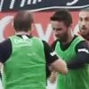 Caner Erkin ile Cenk Tosun antrenmanda kapıştı