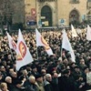 Gürcistan'da binlerce kişi sokağa döküldü Gürcistan'da binlerce kişi sokağa döküldü