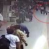 Elbisesi trene takılan kadın ölümden döndü