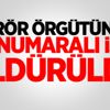 Terör örgütünün iki numaralı ismi öldürüldü Terör örgütünün iki numaralı ismi öldürüldü