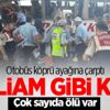 Otobüs köprü ayağına çarptı: Çok sayıda ölü var