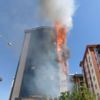 İstanbul’da 9 katlı binada yangın