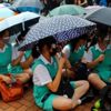 Hong Kong da yeni öğretim yılı protesto ile başladı