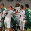 Maç gergin bitti futbolcular kavga etti Maç gergin bitti futbolcular kavga etti