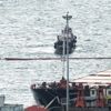 Yük gemisi iskeleye çarptı Yük gemisi iskeleye çarptı