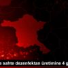 Ankara da sahte dezenfektan üretimine 4 gözaltı Ankara da sahte dezenfektan üretimine 4 gözaltı