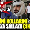 ﻿Ellerini kollarını sallaya sallaya çıktılar