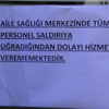Çalışanlar darp edilince sağlık ocağı kapandı Çalışanlar darp edilince sağlık ocağı kapandı