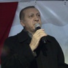 Taziye evinde miting yaptı