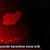 Gürlek köyünde karantina sona erdi Gürlek köyünde karantina sona erdi