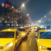 Taksicilerden meslektaşlarının öldürülmesine protesto Taksicilerden meslektaşlarının öldürülmesine protesto