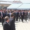 Şehit cenazesinde Davutoğlu’na protesto