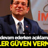 İmamoğlu'ndan ilginç açıklama İmamoğlu'ndan ilginç açıklama
