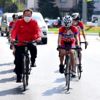Başkan Orkan belediyeye pedal çevirerek geldi Başkan Orkan belediyeye pedal çevirerek geldi
