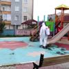 Kovid-19 kapsamında parklar dezenfekte edildi