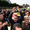 Taksicilerden gasp protestosu Taksicilerden gasp protestosu