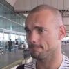 Omuzlarda karşılanan Sneijder sessiz sedasız gitti