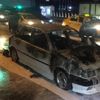 Seyir halindeki otomobil alev aldı