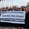 Okmeydanı sakinlerinden tapu protestosu Okmeydanı sakinlerinden tapu protestosu