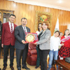 Engellilerden Başkan Demirel’e plaket