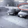 Tesla aracının metrelerce uçtuğu anlar Tesla aracının metrelerce uçtuğu anlar