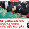Cenazede HDP ve PKK'ya tepki