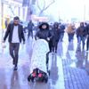 İstanbul'da şiddetli yağış! Şimşekler geceyi aydınlattı
