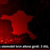 Çorum da otomobil tırın altına girdi: 3 ölü, 1 yaralı
