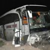 Yozgat'ta yolcu otobüsü devrildi! Yaralılar var