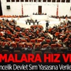 Öncelik Devlet Sırrı Yasasına Verilecek Öncelik Devlet Sırrı Yasasına Verilecek